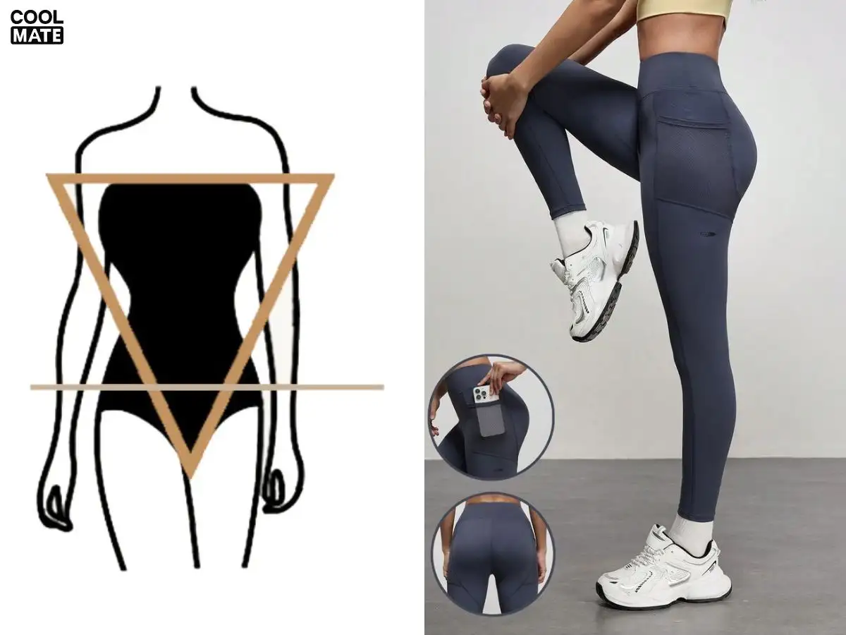 Chọn quần legging cho dáng tam giác ngược