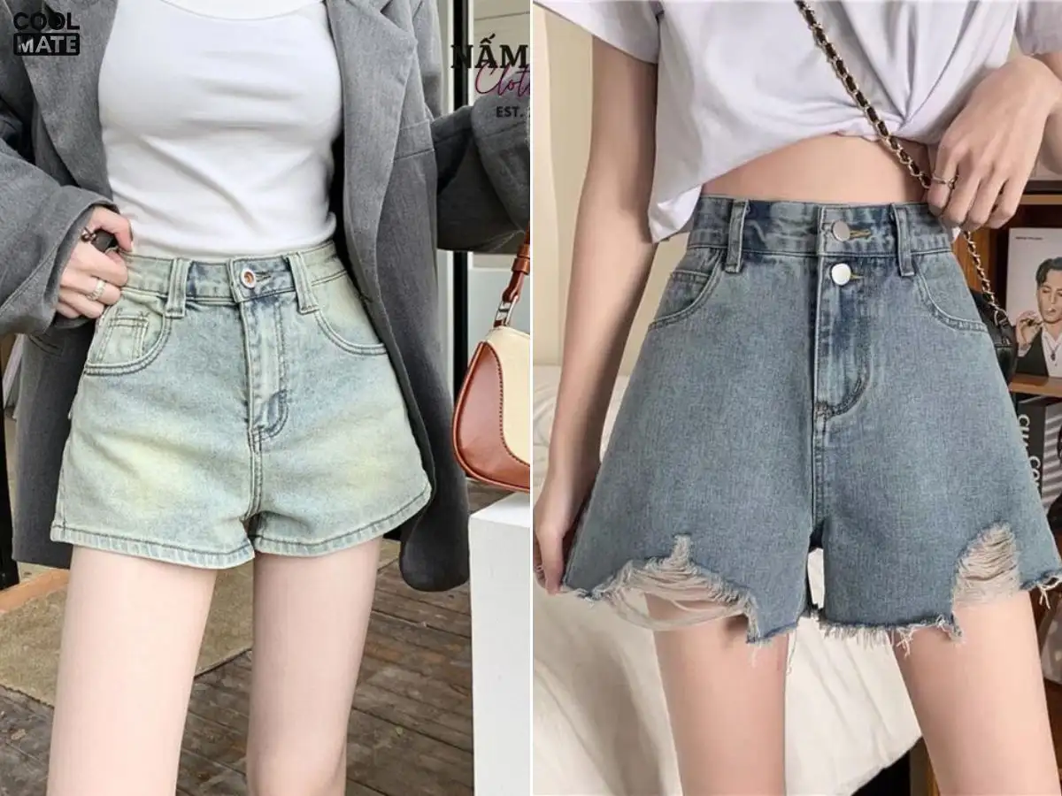 Quần short jean