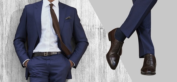 Sự kết hợp tinh tế giữa suit – giày – tất tạo nên sự mạnh mẽ, sang trọng
