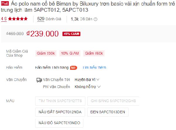 Với hơn 1,3k sản phẩm được bán ra