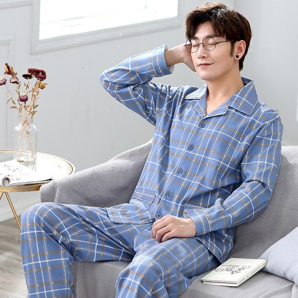 Quần áo pijama nam chất liệu cotton