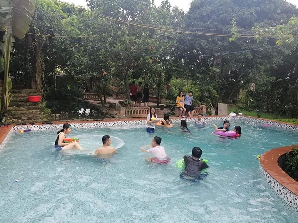 villas hà nội có bể bơi 