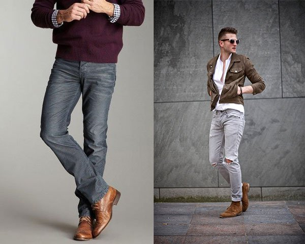 Quần jean giày tây nam là items quen thuộc với nam giới