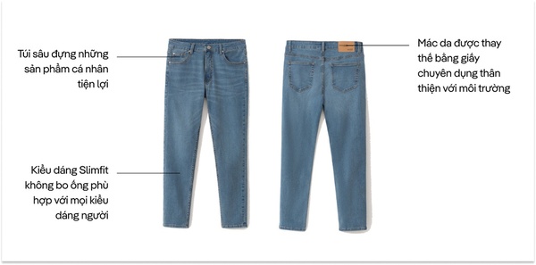 Thiết kế sản phẩm quần Jeans Clean Denim