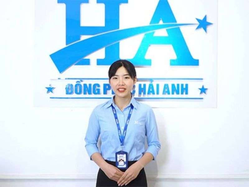 Xưởng in logo lên áo sơ mi Đồng phục Hải Anh