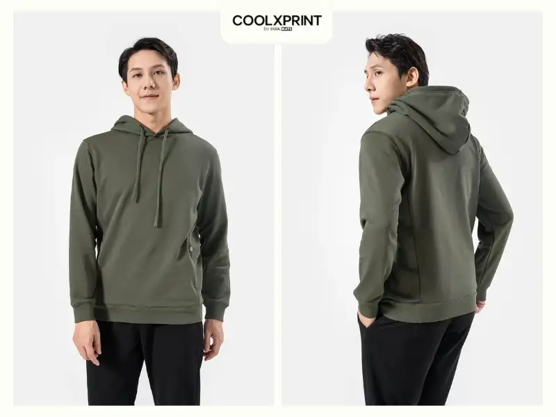 Áo Hoodie Essential sở hữu chất liệu Cotton