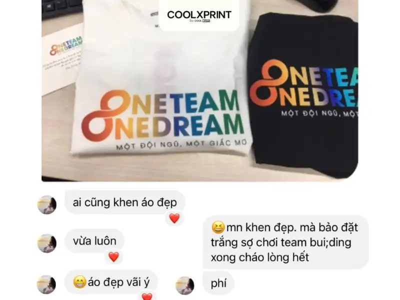 Feedback của khách hàng in áo thun CoolxPrint