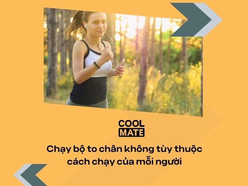 Chạy bộ bị to chân không?