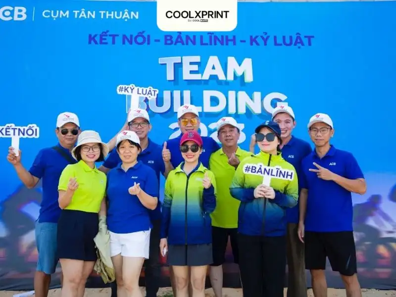 Mẫu áo team building ngân hàng ACB