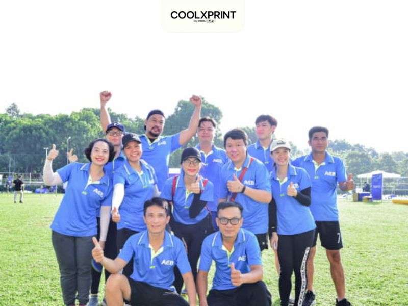 Mẫu áo team building ngân hàng ACB