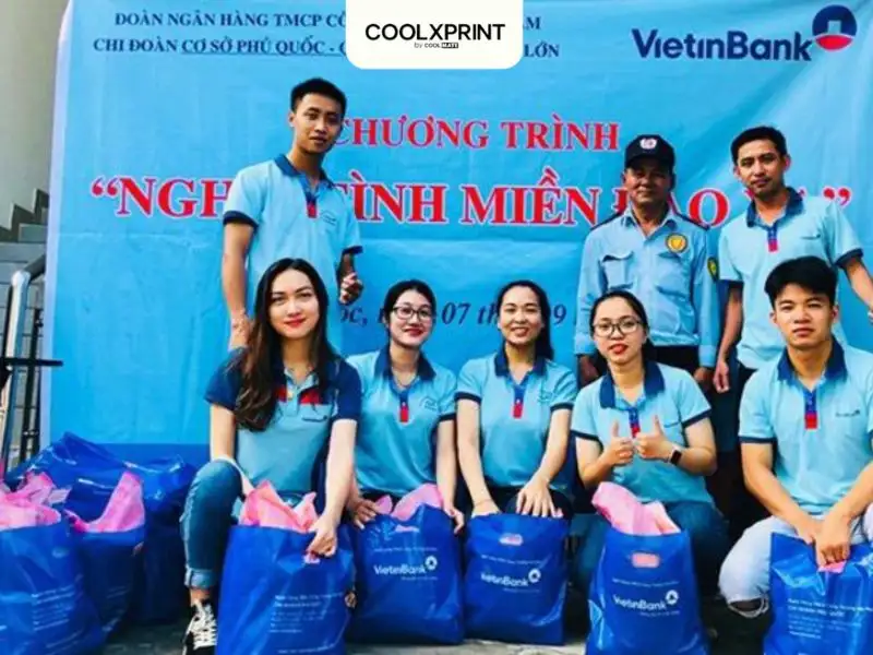 Mẫu áo team ngân hàng Vietinbank