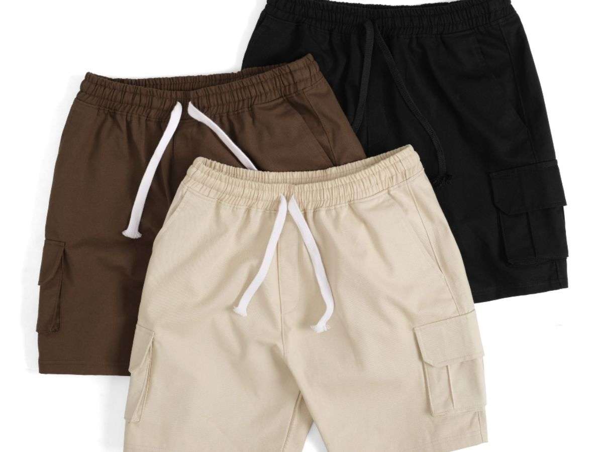 Quần short kaki trơn mang đến vẻ thanh lịch, phù hợp cho những buổi gặp mặt thường ngày