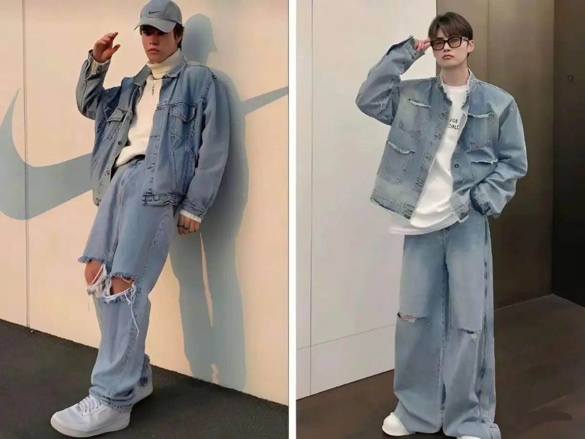 Denim on denim – phong cách thời trang được yêu thích bởi sự bụi bặm và cá tính