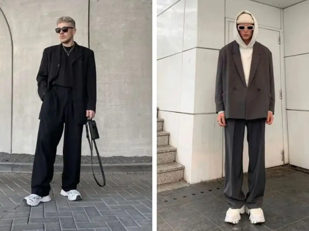 Phối Đồ Vời Giày Balenciaga Nam Cùng Quần Kaki