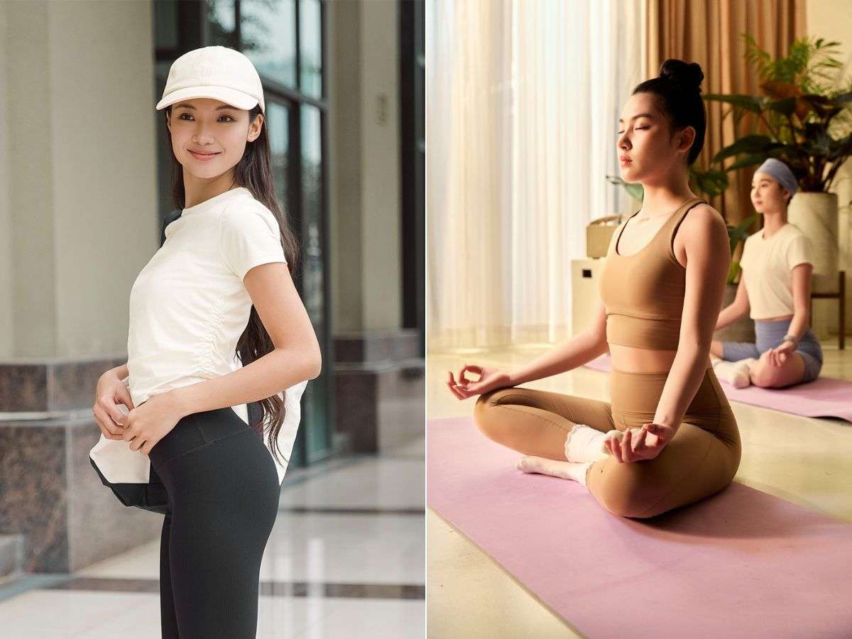 Trang phục tập yoga nên có thiết kế ôm vừa vặn cơ thể