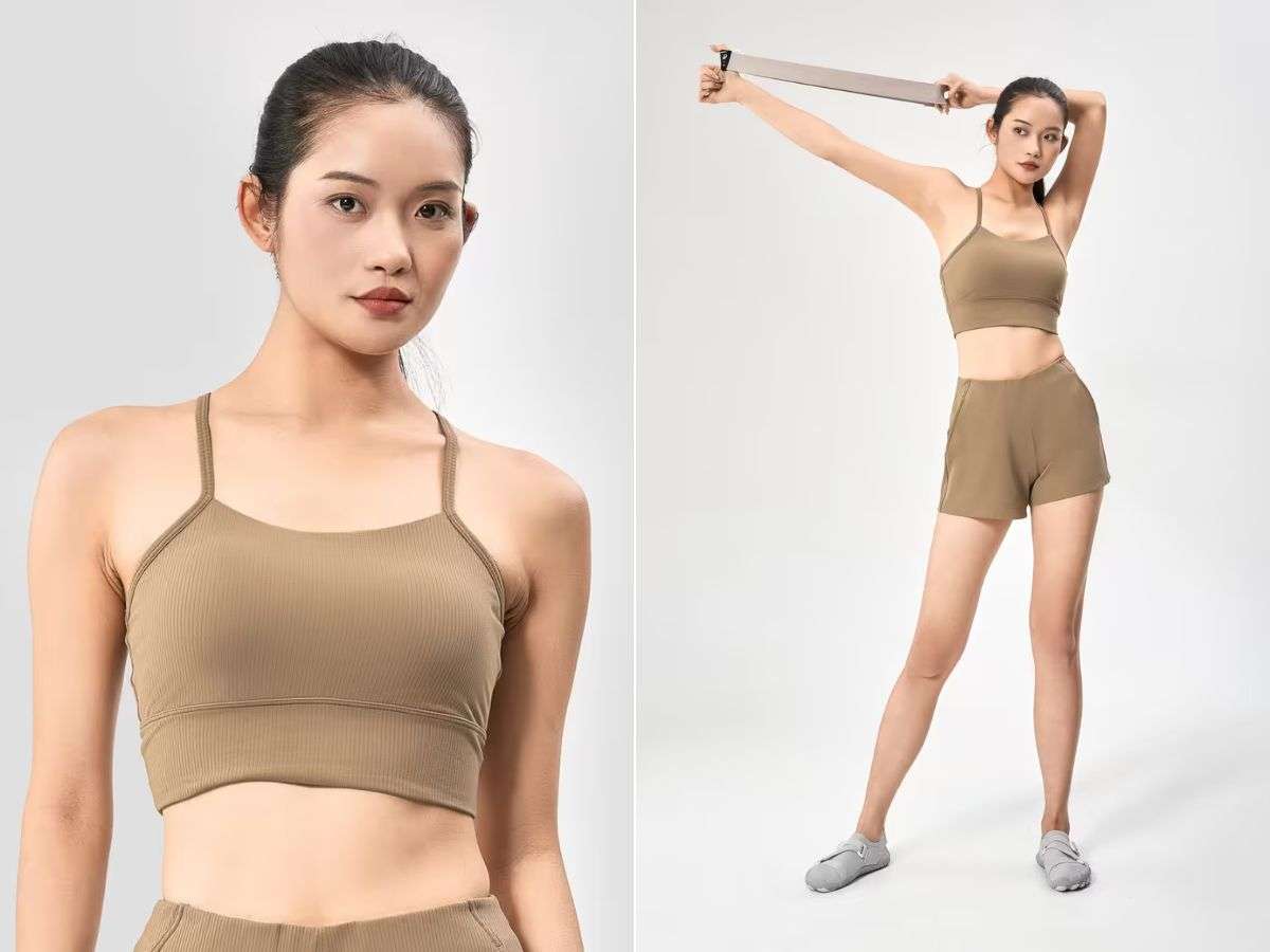 Bra Yoga Ribbed mang đến sự nâng đỡ nhẹ nhàng