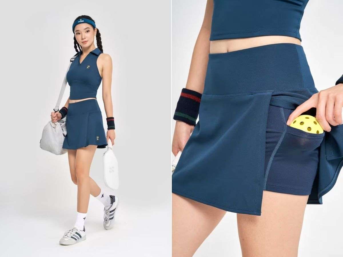 Váy thun knit Pickleball Smash Shot phù hợp với những trận đấu kéo dài