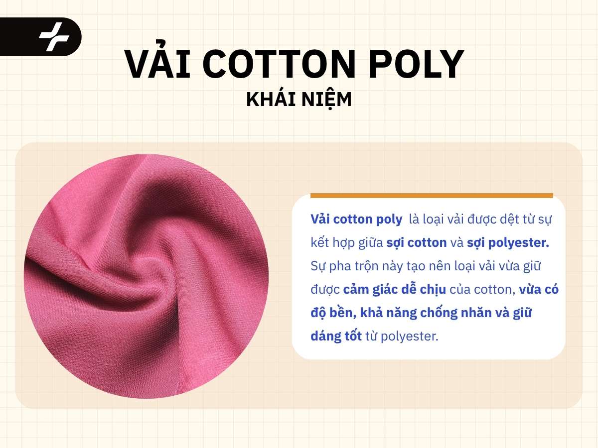 khái niệm vải cotton poly