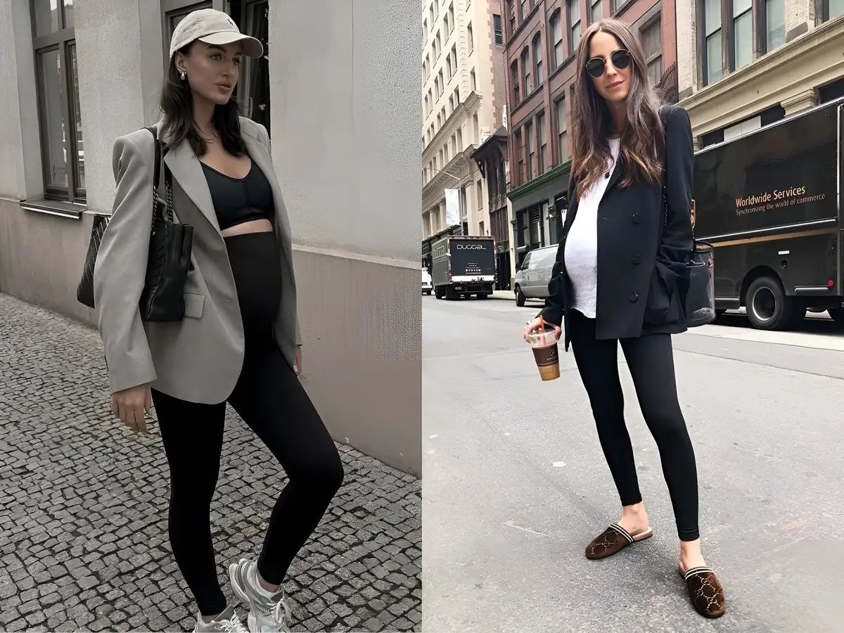 Có nên mặc quần legging bầu đi làm không?