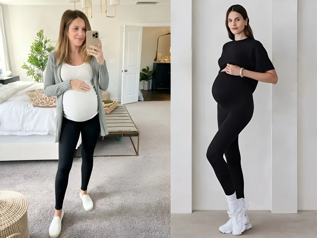Cách chọn quần legging chuẩn bầu không lo khó chịu hay lộ hàng