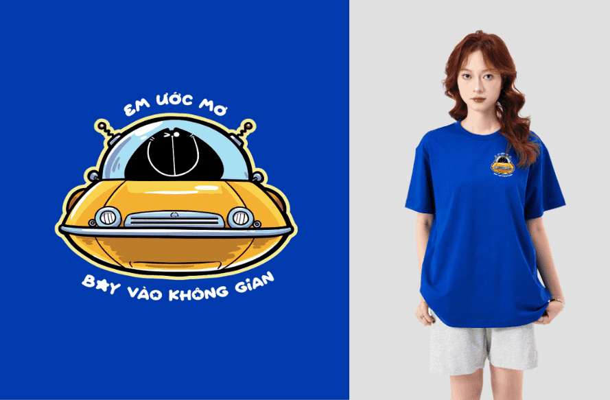 Áo in C&S Em ước mơ - Đĩa bay Mốc