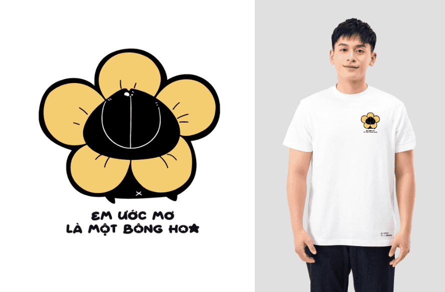 Áo in C&S Em ước mơ - Đóa hoa Mốc