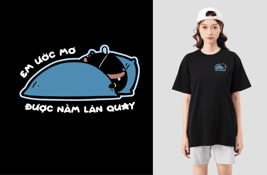 Áo in C&S Em ước mơ - Mốc khò khò