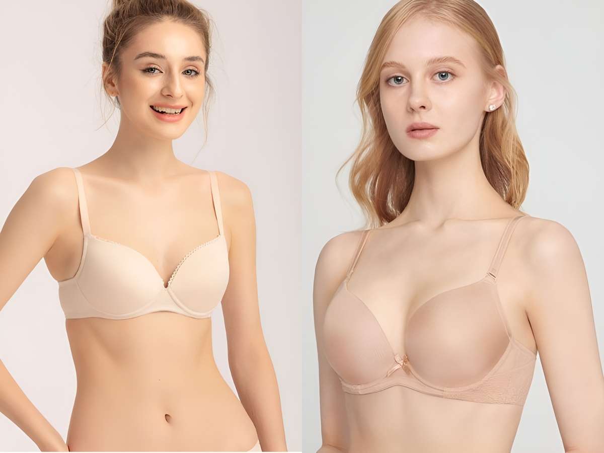 Chiếc bra màu nude gần như tàng hình hoàn hảo trong sắc áo trắng