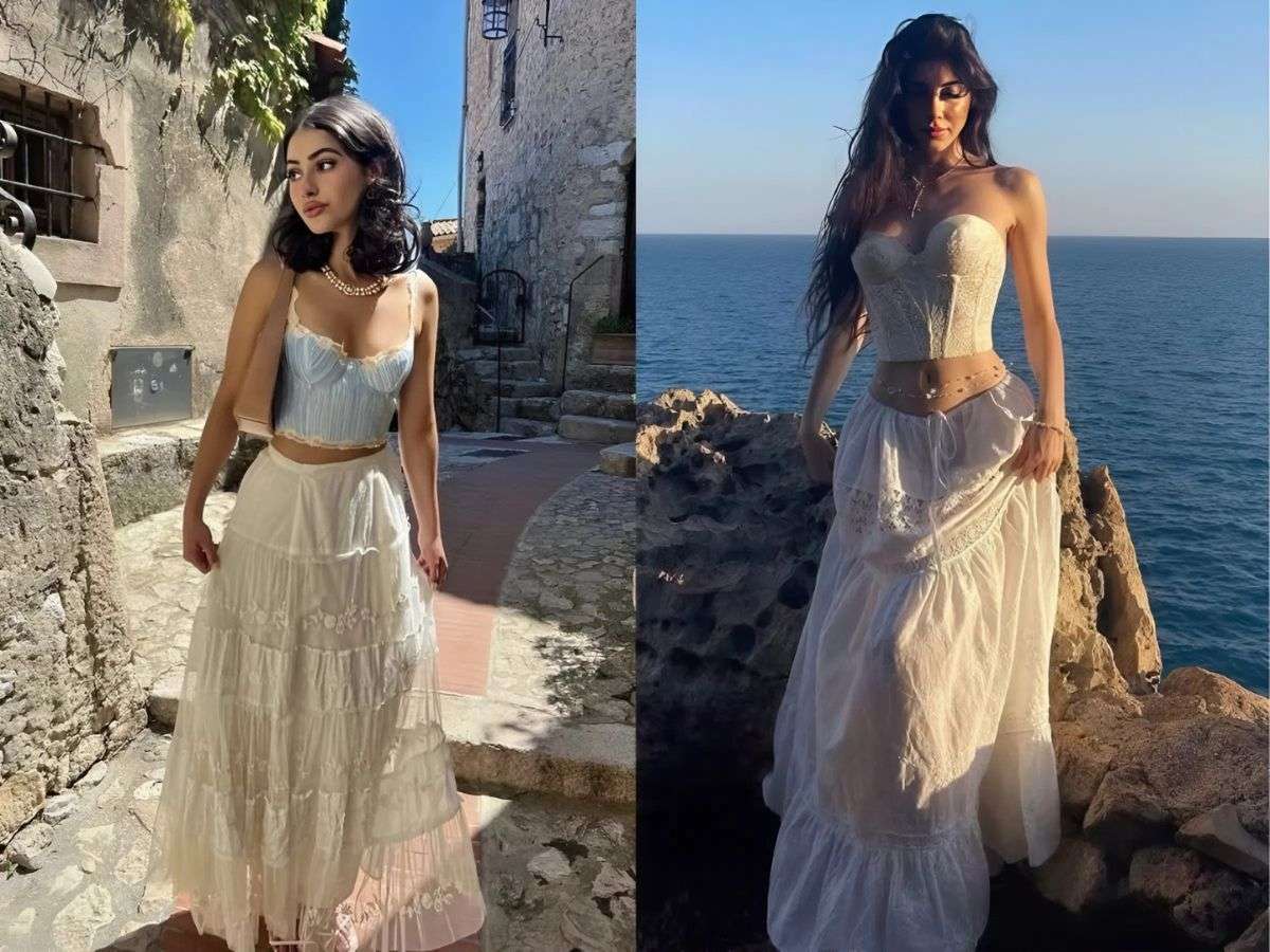 Bralette nhỏ nhắn kết hợp váy maxi mang lại vẻ ngoài vừa dịu dàng vừa cuốn hút