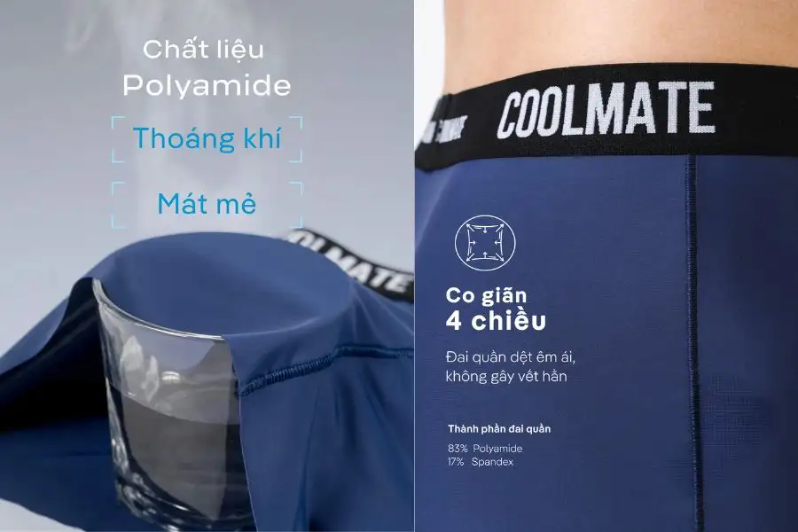 Giặt tay, phơi thoáng, bảo vệ công nghệ và chất liệu quần Trunk Clean Cut