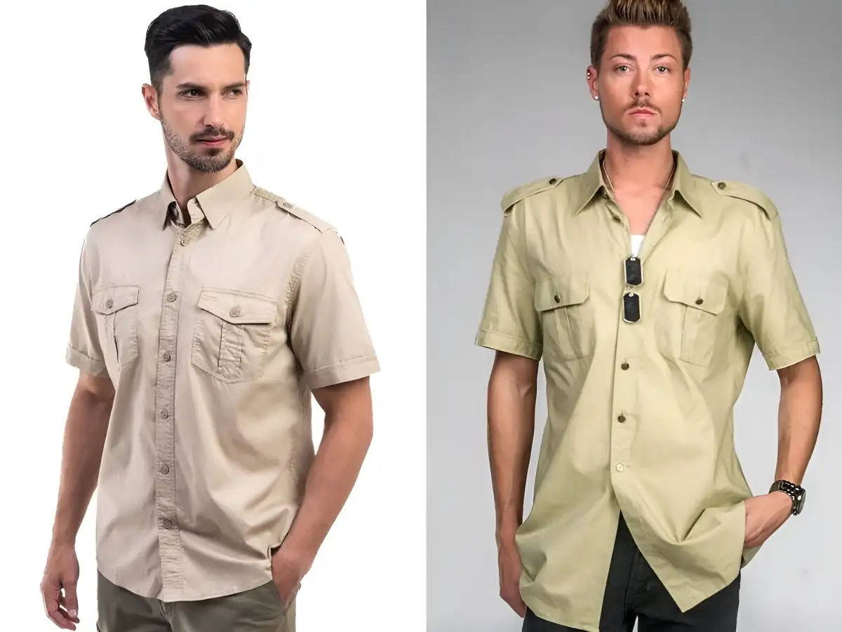 Áo safari mang tinh thần phóng khoáng và tiện dụng