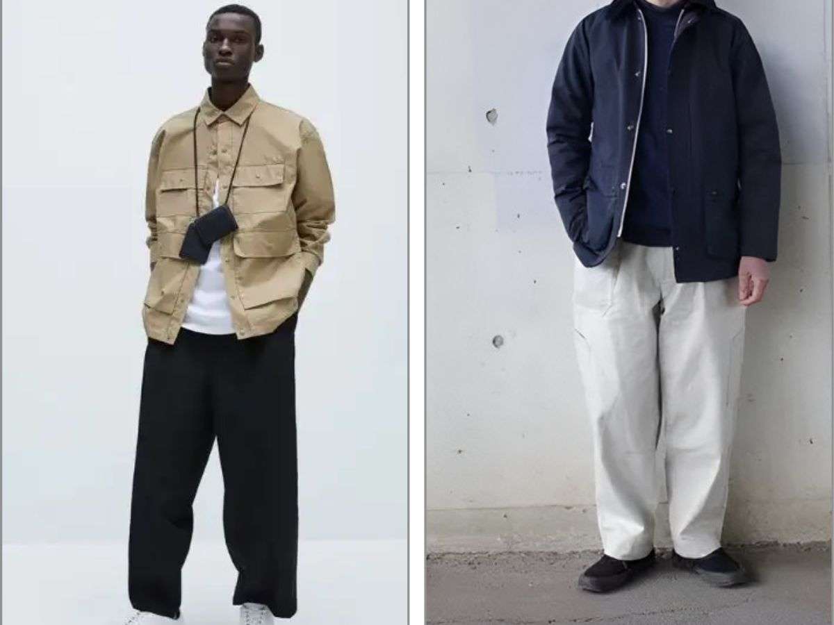 Áo khoác kaki nam cùng quần baggy khỏe khoắn 