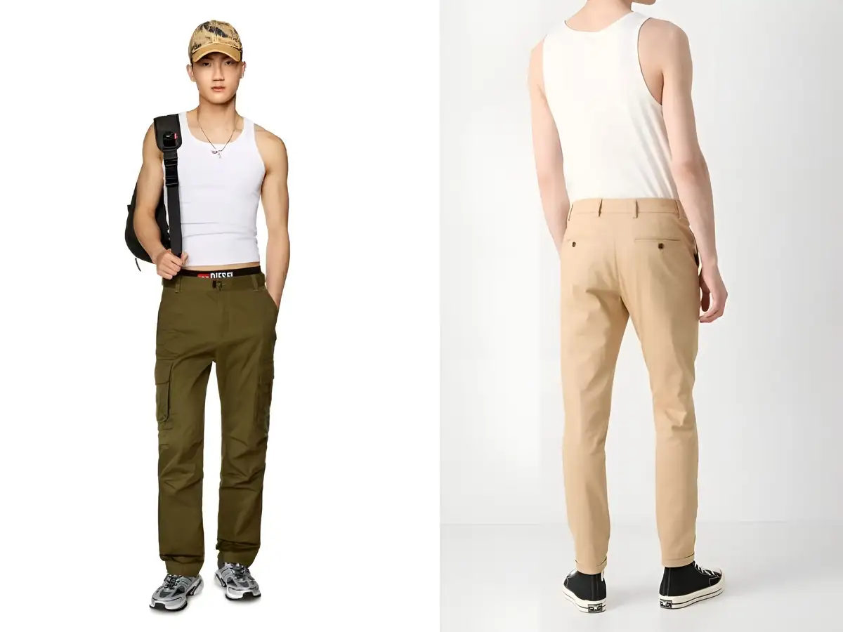Phối áo tanktop cùng quần kaki