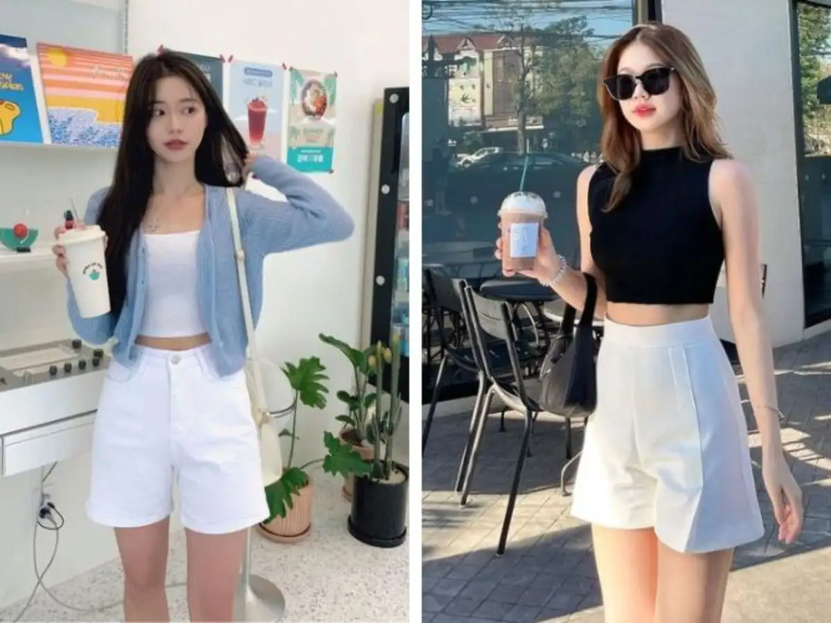 Set đồ quần short và áo croptop là lựa chọn lý tưởng cho những ngày hè