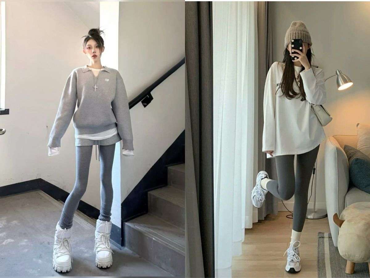 Không phải ngẫu nhiên mà quần legging trở thành item không thể thiếu khi trời trở lạnh
