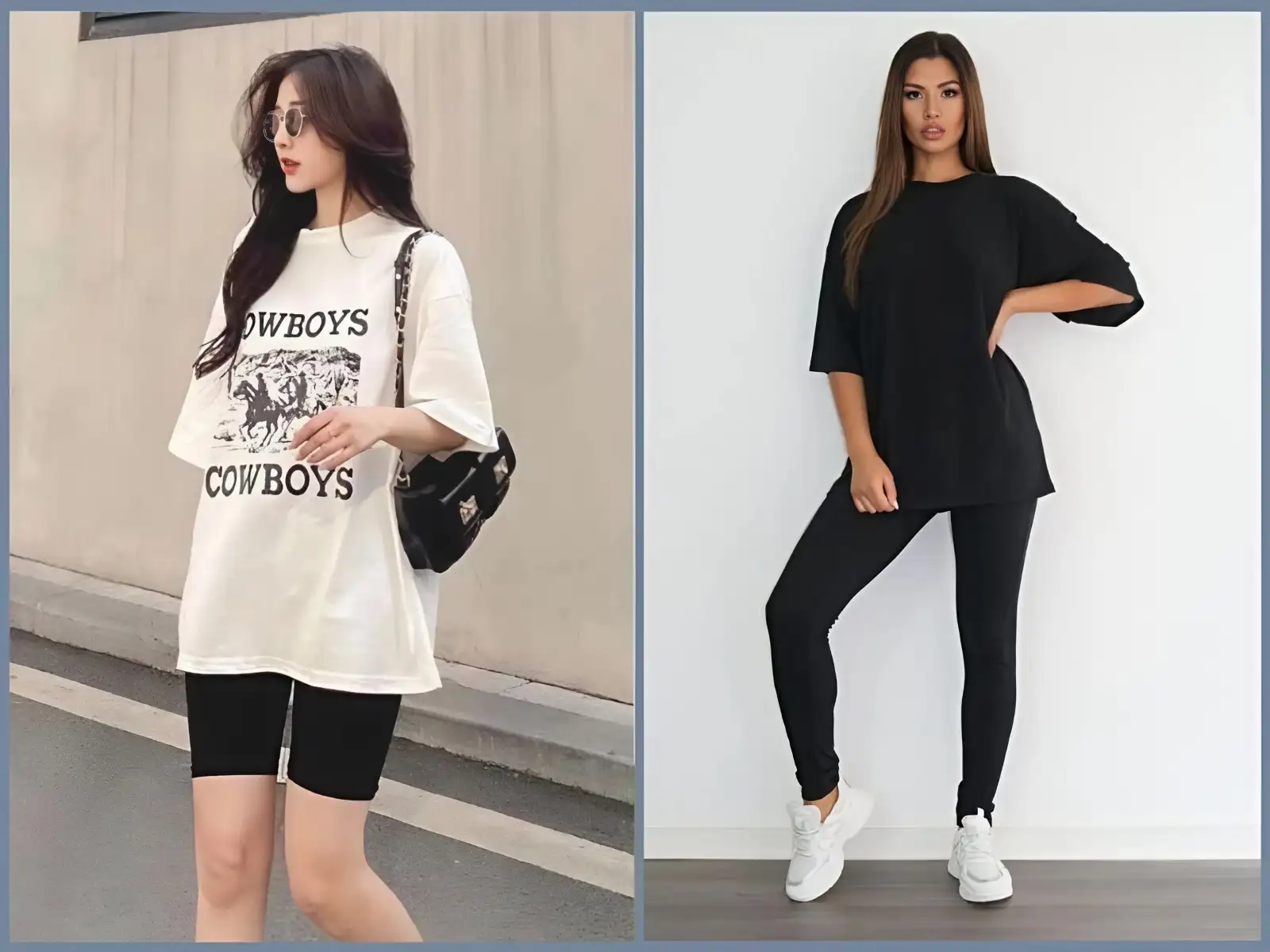 Công thức quốc dân: Quần legging + Áo thun oversize