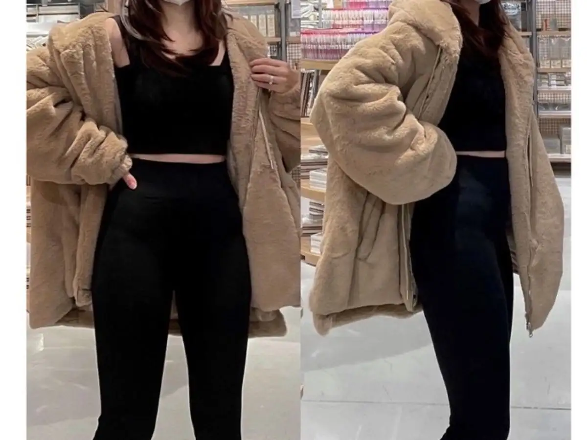 Layering tinh tế: Quần legging + Áo hai dây/ba lỗ + Sơ mi/Cardigan mỏng khoác ngoài