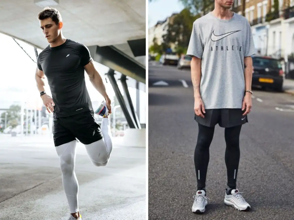 Cách phối đồ với quần legging nam khi chạy bộ