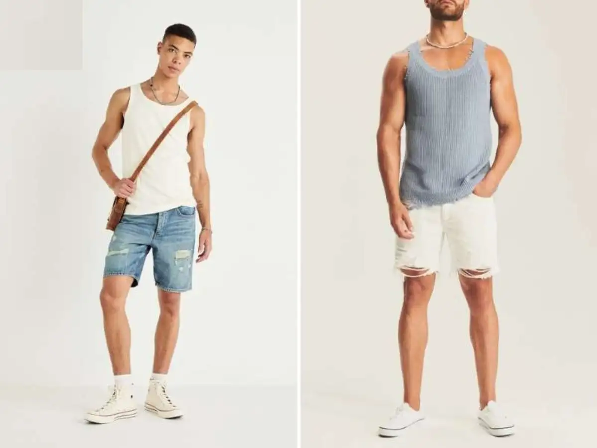 Áo Ba Lỗ/Tank Top + Quần Short Thể Thao/Vải Gió - Thoải Mái Tối Đa