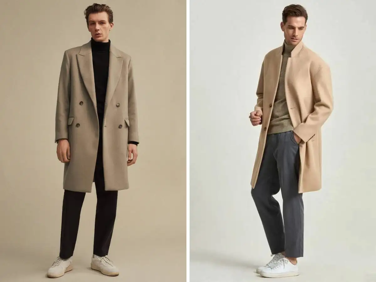 Nhẹ nhàng mà phóng khoáng cùng áo măng tô và giày sneaker