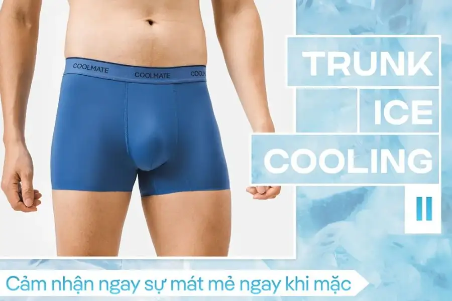 Combo 3 Quần Lót Nam Trunk Ice Cooling II, mát lạnh, khô thoáng, co giãn 4 chiều