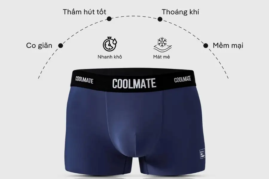 Quần Lót Nam Trunk Clean Cut, dáng ôm vừa vặn, hỗ trợ mọi hoạt động.