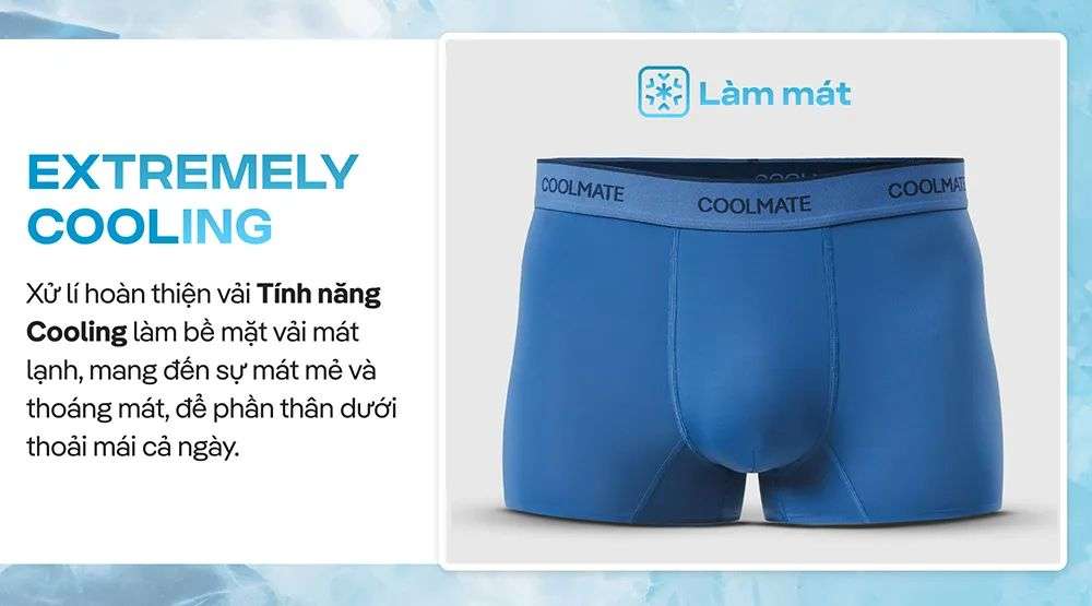 Công nghệ làm mát của Quần Lót Nam Trunk Ice Cooling II