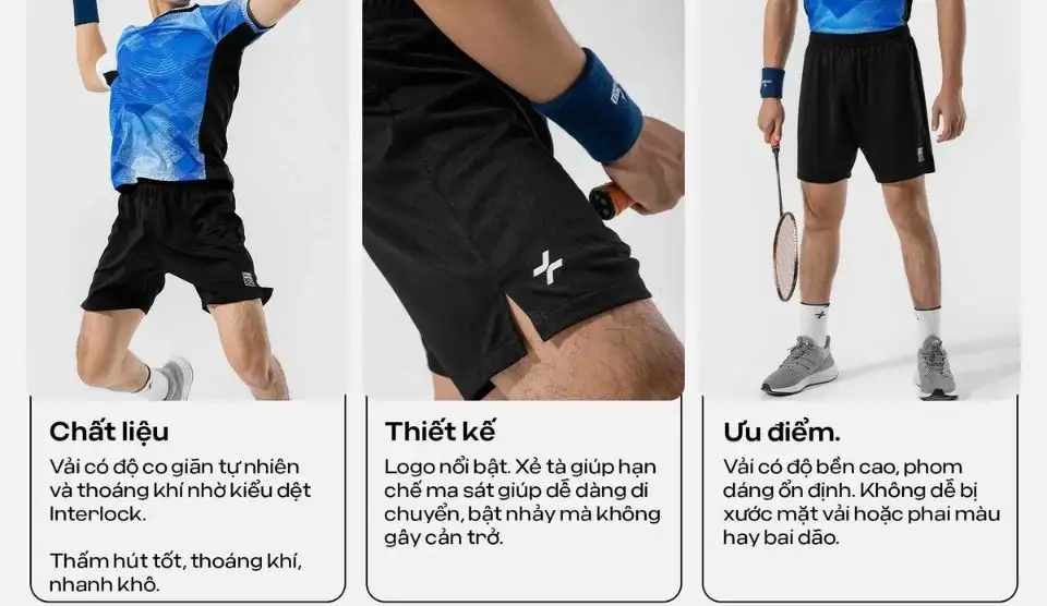 Quần shorts 6 inch, regular fit, xẻ tà linh hoạt, logo Coolmate cho thể thao