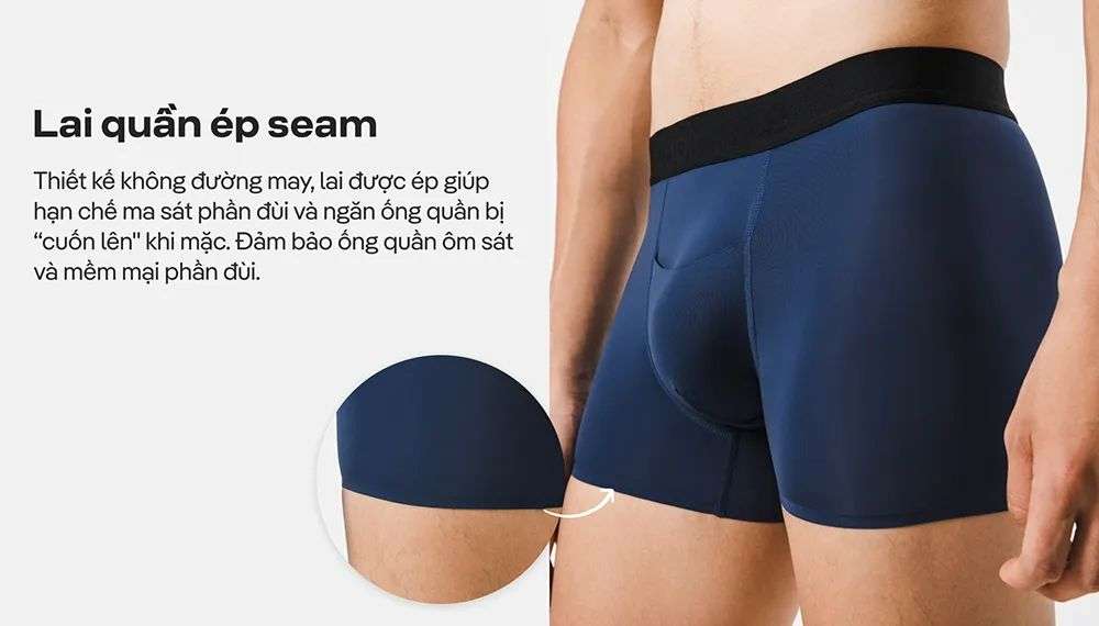 Lai quần ép seam giúp giảm ma sát tối đa