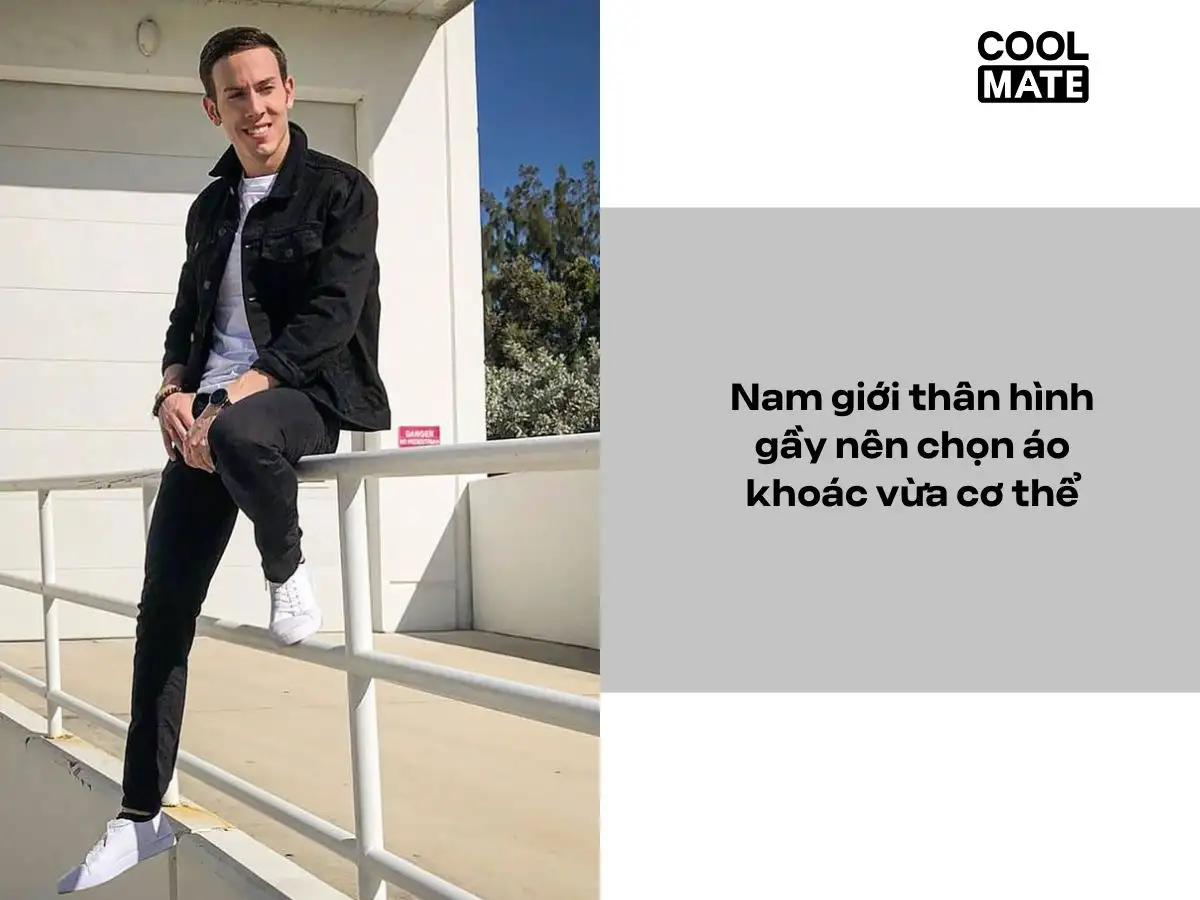 Áo khoác nam trung niên dành cho nam thân gầy