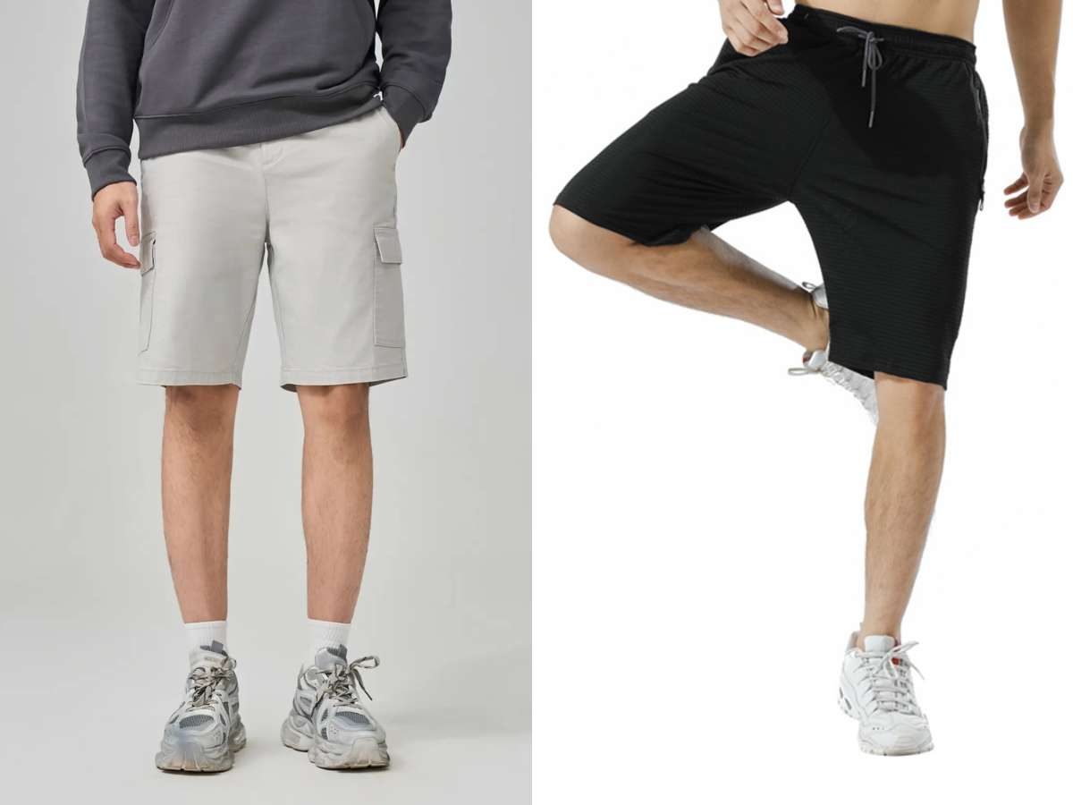 Nên ưu tiên độ dài quần short ngang gối để trông đôi chân cao ráo hơn