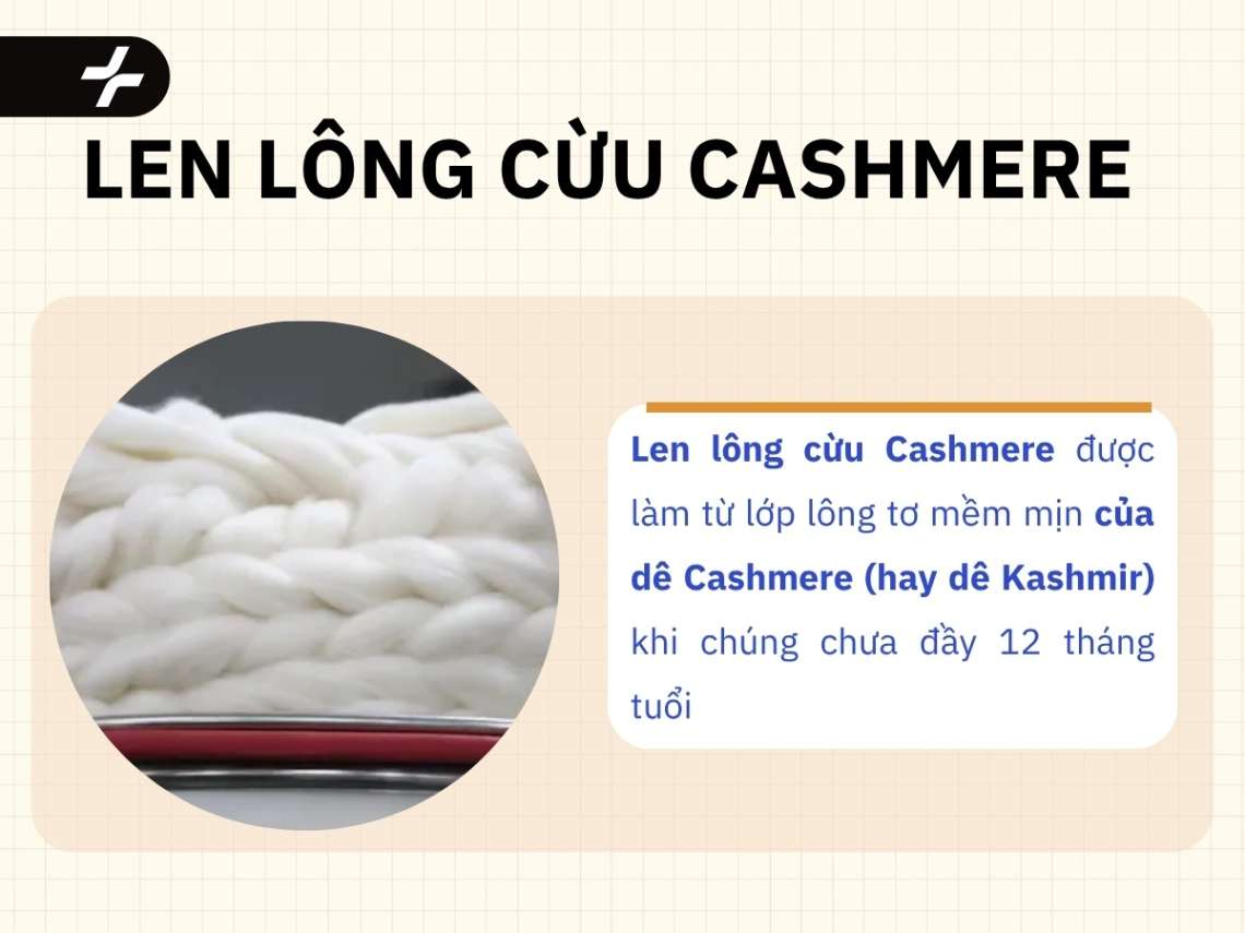Len lông cừu Cashmere