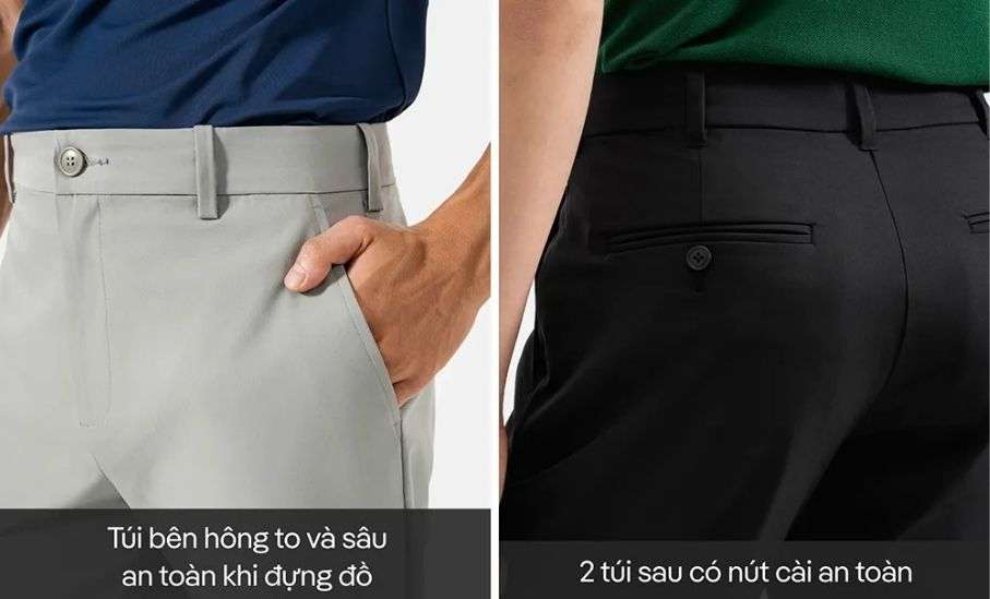 Quần kaki nam lịch sự, linh hoạt đi làm hay dạo phố
