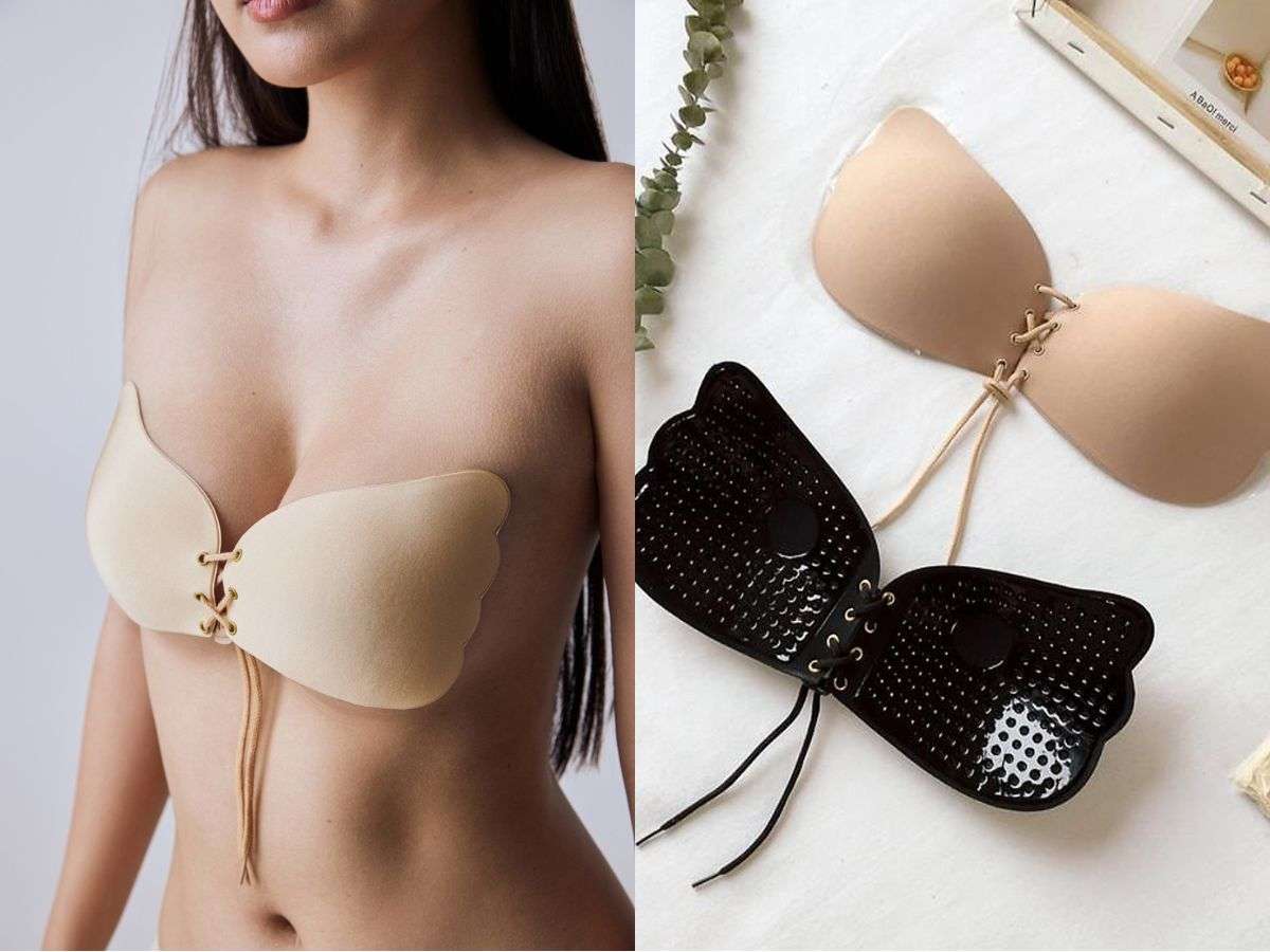 Áo lót dán phù hợp khi muốn diện áo yếm hở lưng mà vẫn giữ được form vòng một gợi cảm